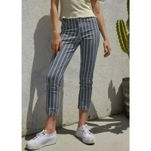 Brandy Melville John Galt Tilden Blue & White Stripe Straight Leg Pants XS